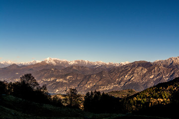Bellagio Como, Italy - landscape on the Alps
