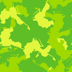 Spring UFO camouflage of various shades of yellow and green colors