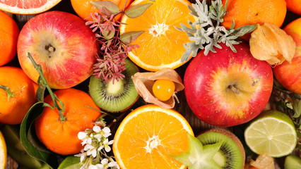 assorted fruit and citrus fruit