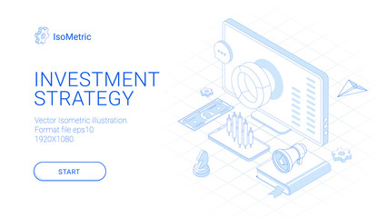 augmented expanded reality Concept. 3d isometric design. Vector illustration.