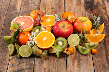 assorted fruit and citrus fruit