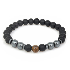 Fashion stone bracelet isolated on white