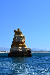 natural statue in the sea