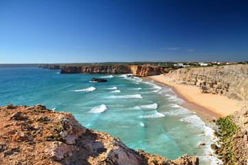 surfing mediterranean beach