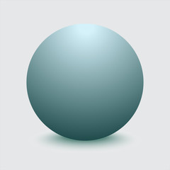 Background with round sphere