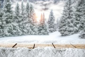 Table background and free space for your decoration 