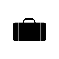 Suitcase icon with EPS 10 - jpeg format, simple and trendy flat style isolated on white background. Suitcase black monochrome icon