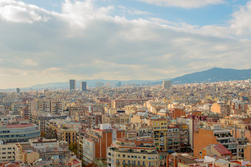 Fototapeta na wymiar view of barcelona from sagrada familia