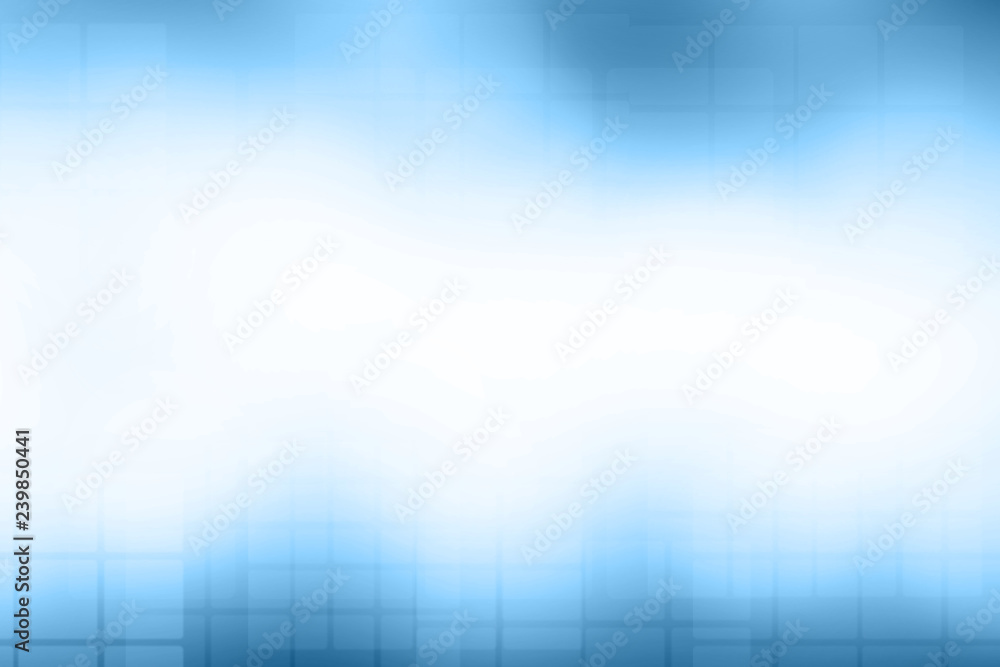 Wall mural blue gradient blurred bokeh abstract background