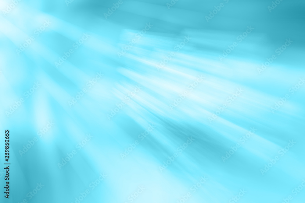 Poster blue blurred with bokeh abstract background