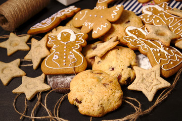 Obraz na płótnie Canvas homemade christmas gingerbread