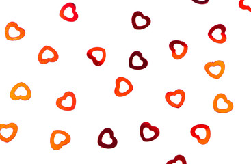 Seamless background with many red hearts