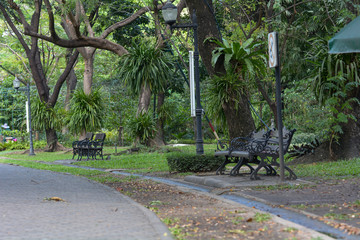 Public park in the city.