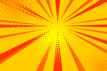 Comic book pop art strip radial backdrop