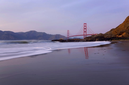 Golden Gate Bridge at Sunset, California - Powered by Adobe