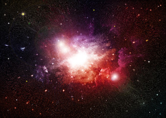 galaxy in a free space