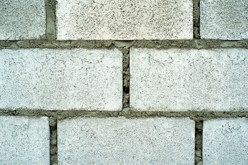 Abstract texture and background of concrete bricklayer wall at the construction site
