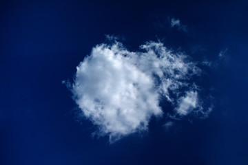 Fototapeta na wymiar White clouds with Blue sky background