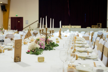 Décoration de table, mariage