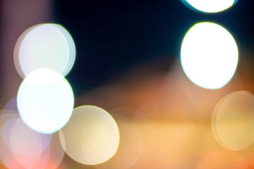 Abstract City Light Bokeh Colorful Background