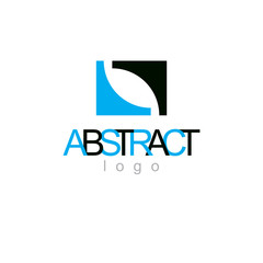 Vector geometric conceptual shape can be used as successful business career abstract logo.