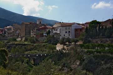 Entrance to the city of Beniatjar in the province of Valencia