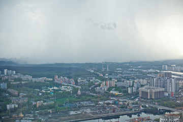 aerial view of the city