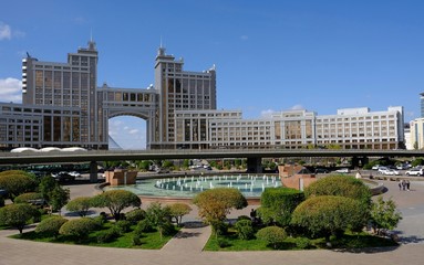 Fototapeta na wymiar Astana city centre, Kazakhstan