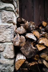 Firewood Stack by the Cabin