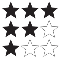 Obraz premium star rating icon on white background. flat style. star icon for your web site design, logo, app, UI. level symbol. logo element sign.