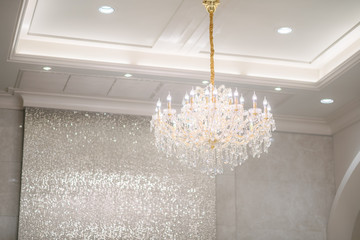 Luxury beautiful crystal chandelier