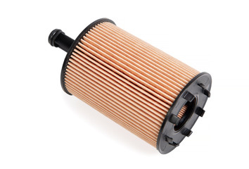 Car fuel filter isolated on white background