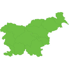 Fototapeta na wymiar mappa slovenia