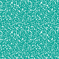 Composition Book Cover Seamless Pattern - Abstract design of teal composition notebook cover