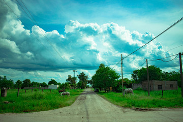 Nubes de Verano en el Pueblo de Machagay