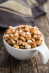 Tiger nuts. Tasty chufa nuts. Healthy superfood.