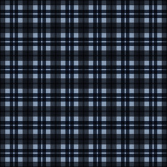 Plaid Seamless Pattern - Plaid design in colors of slate gray and blue