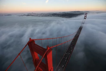 Photo sur Plexiglas Pont du Golden Gate Horizon de San Francisco