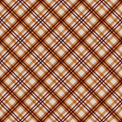 Plaid Seamless Pattern - Plaid design in classic colors of autumn