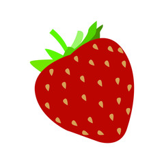 Strawberry emoji vector