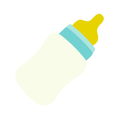 Milk bottle for baby emoji vector
