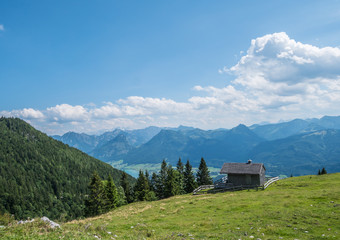 Berghütte auf dem Schafberg in Österreich