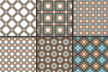 Set of Fashion Zigzag Pattern. Vector Background. For Scrapbooking Design, Printing, Wallpaper, Decor, Fabric, Invitation.