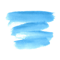 Abstract watercolor brush strokes painted background. Paper texture.