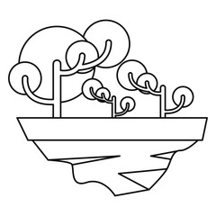 outdoors trees forest on white background