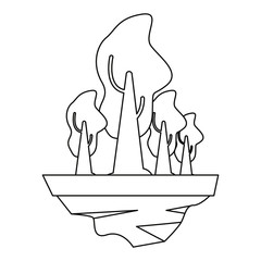 outdoors trees forest on white background