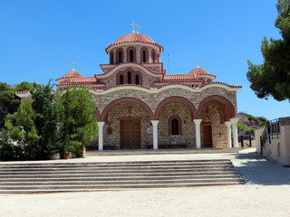 Europe, Greece, close to Loutraki there  are many beautiful churches