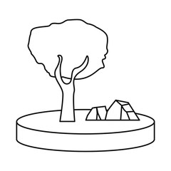 outdoors tree forest on white background