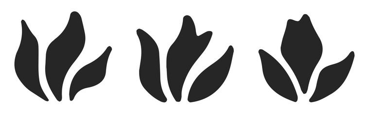 Vintage floral decoration design elements set #isolated #vector