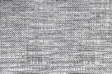 Fototapeta na wymiar Macro textile background. Gray canvas pattern texture. White fabric backdrop for graphic design. Closeup detail cloth design. 